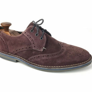 Ted Baker Jamfro Wing Tip Suede Dress Shoes